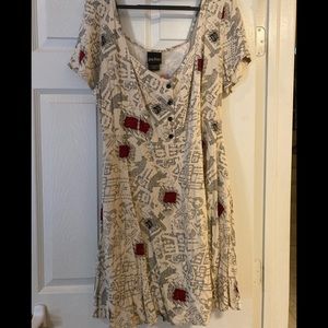 Harry Potter Marauder’s Map Hot Topic 2XL Dress